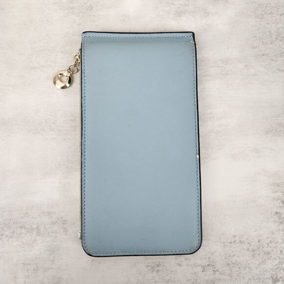LightâSky Blue 20 Slot Card Holder With Zippered Pouch - Picture 1 of 8